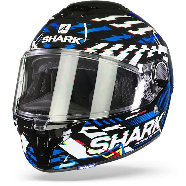 Image of Shark Spartan GT Bcl. Micr. E-Brake Black Yellow Blue KYB Full Face Helmet XL