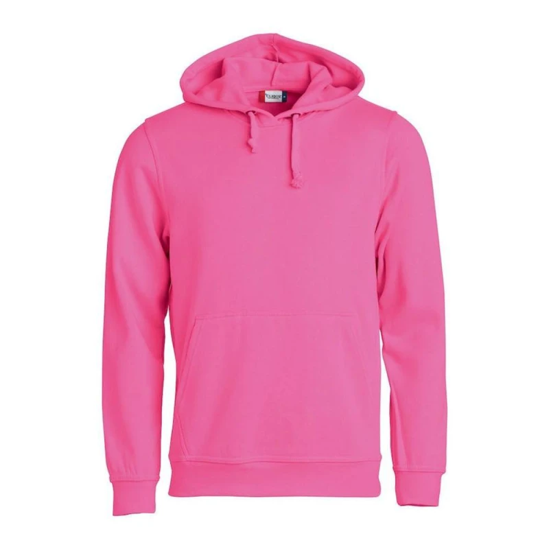 Image of Clique Mens Basic Hoodie in Cerise Size: Large Cerise Male L