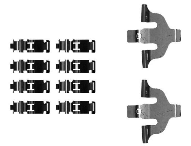 Image of Brake pad fitting kit TEXTAR 82549300