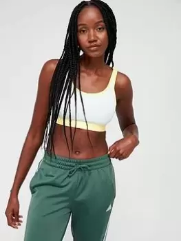 Image of adidas Train HIIT Tailored Move High Support Bra - Light Green, Light Green, Size 2XL, Women