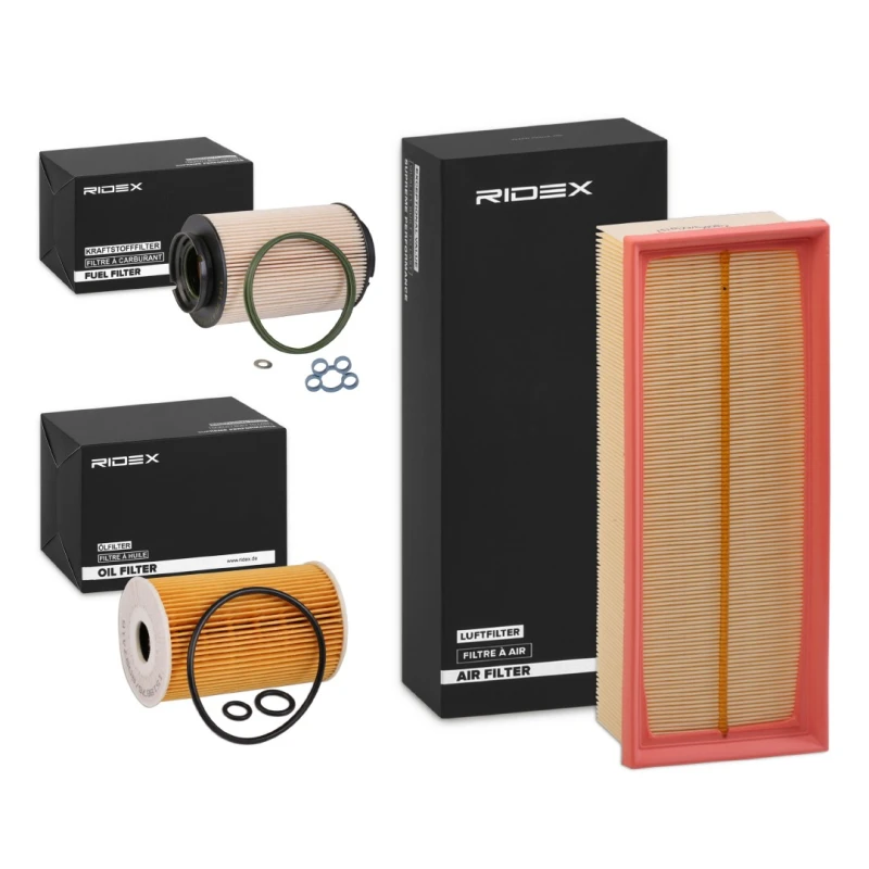 Image of RIDEX 4055F7733 Filter Set with gaskets/seals Filter Set (4055)