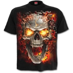 image of SkullBlast Mens Large T-Shirt - Black