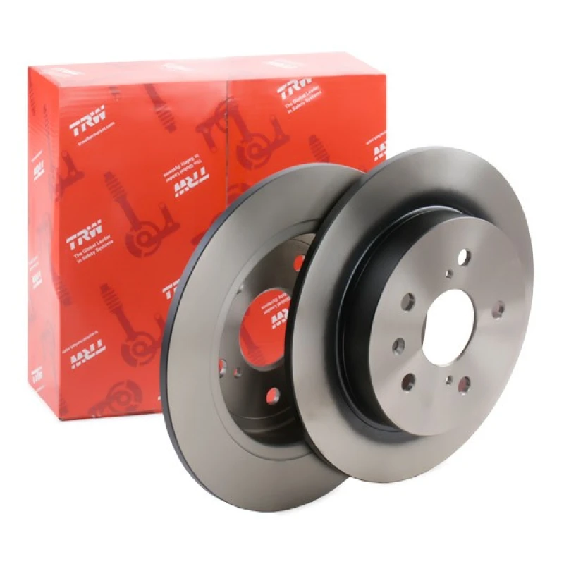 Image of TRW DF6178 Brake disc solid, Painted Brake Disc (82)
