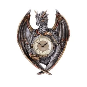 Image of Steampunk Dracus Horologium Dragon Wall Clock