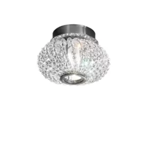 image of Carla Designer Crystal Surface Mounted Spotlight Polished Chrome, 1x G9