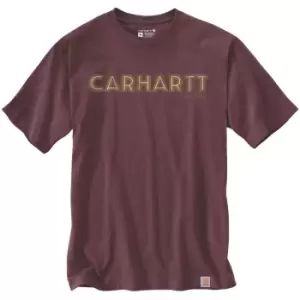 Image of Carhartt Mens Logo Graphic Relaxed Fit Short Sleeve T Shirt M - Chest 38-40' (97-102cm)