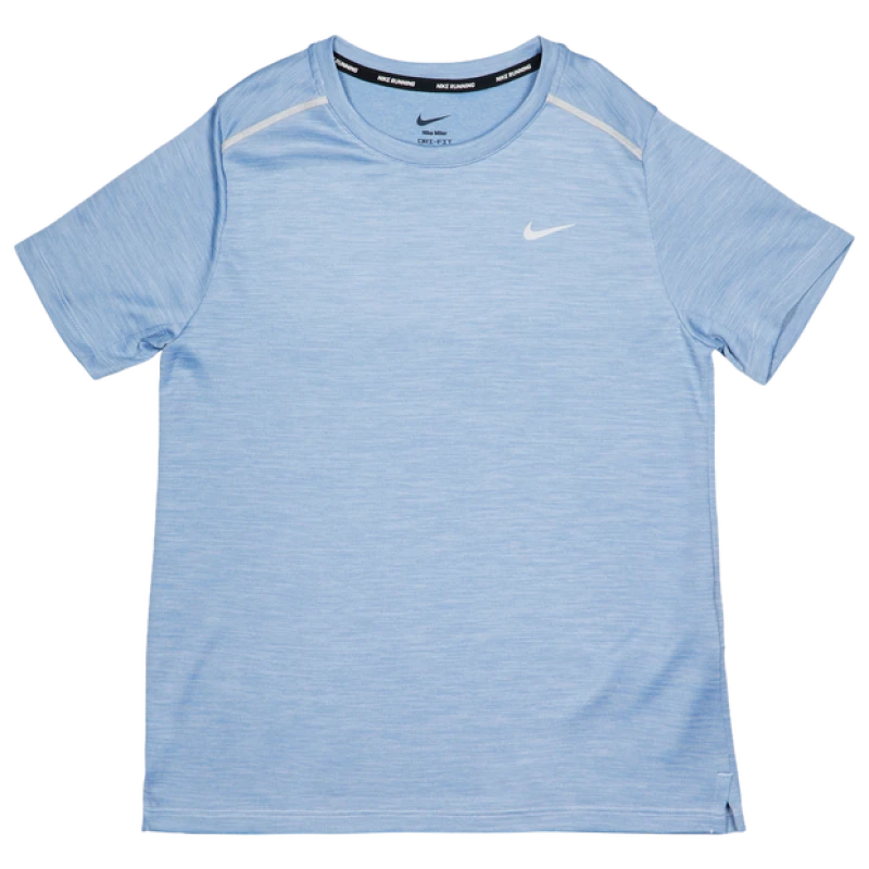 Image of Nike Miler Kid's T-Shirts - Blue - Size XS - Poly Jersey