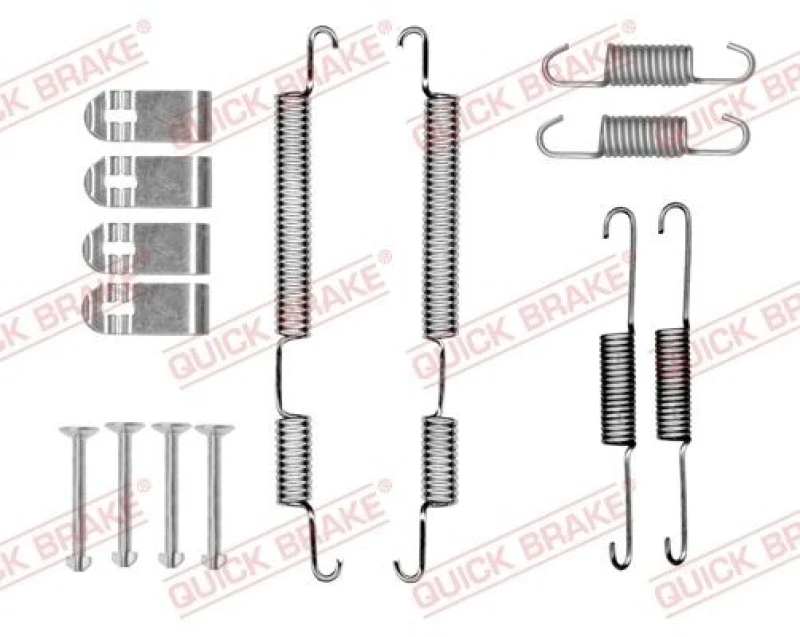 Image of QUICK BRAKE Brake shoe fitting kit QUICK BRAKE 105-0045