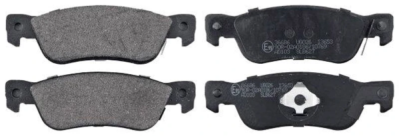 Image of A.B.S. 36686 Brake pad set without integrated wear sensor Brake Pad Set,disc brake (402)