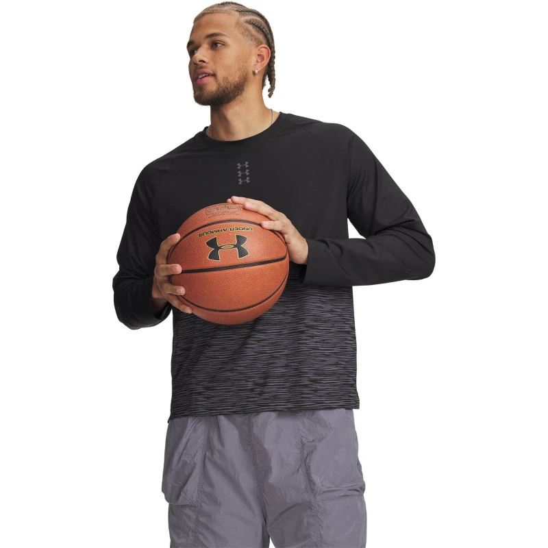 Image of Under Armour UA Hoops LS T Sn63 Black/Grey male M