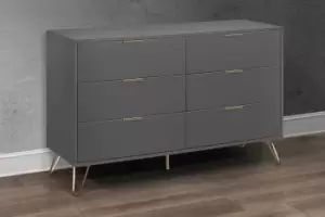 Image of Birlea Arlo 6 Drawer Chest Charcoal