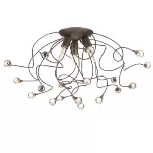 Trilly Semi Flush Ceiling Light Bronze