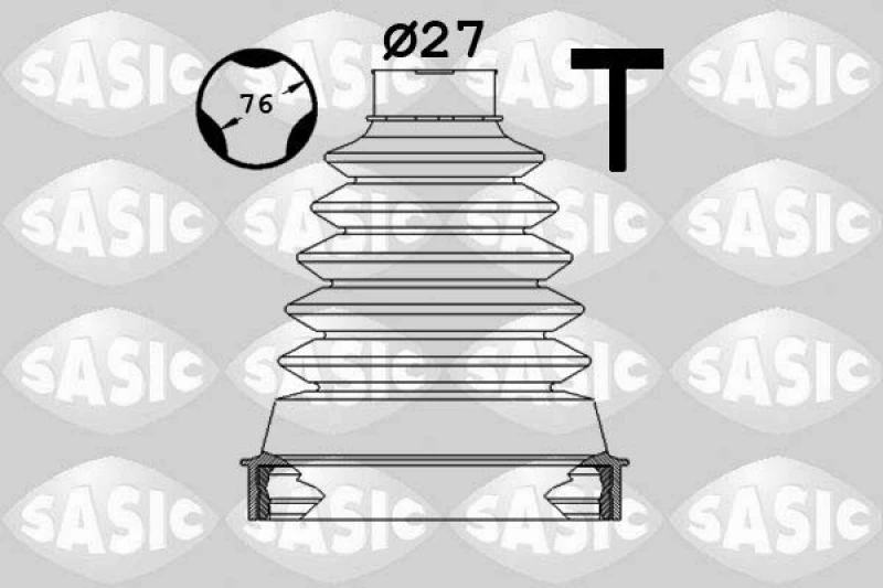 Image of CV boot kit, drive shaft SASIC 1904051