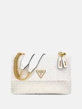 image of Guess Lisbet Woven Mini Crossbody