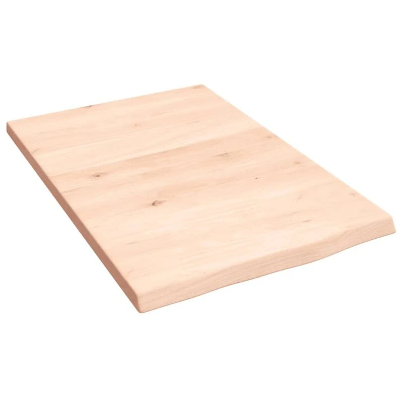 Image of Vidaxl Wall Shelf 40X60X2cm Untreated Solid Wood Oak, Brown 363515