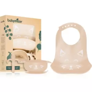 image of Babymoov FIRST'ISY Kit 6-12 m dinnerware set for children Fox 3 pc