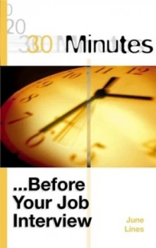 Image of 30 Minutes before a Job Interview by June Lines Book