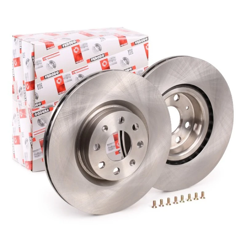 Image of FERODO DDF1298 Brake disc Vented, Oiled, with bolts/screws Brake Disc (82)