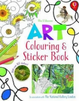 Image of Art Colouring and Sticker Book by Rosie Dickins Paperback