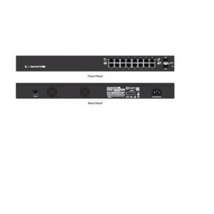 Image of Ubiquiti Networks ES-16-150W network switch Managed L2/L3 Gigabit Ethernet (10/100/1000) Black Power over Ethernet (PoE)