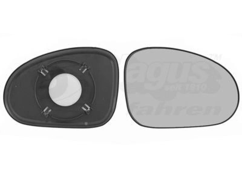 Image of VAN WEZEL Wing mirror glass VAN WEZEL 8107832
