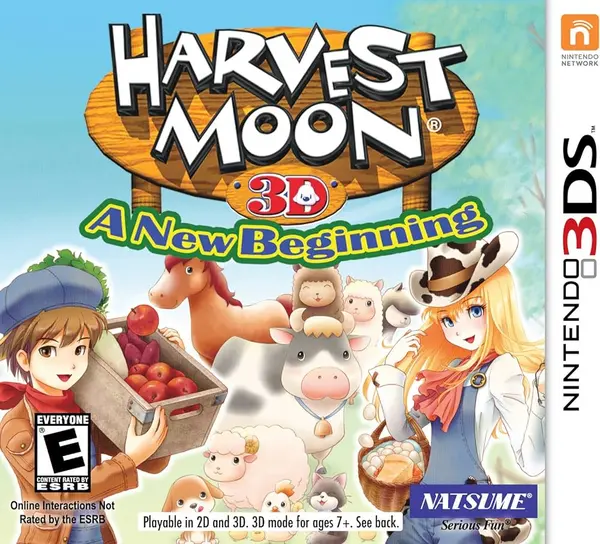 Image of Harvest Moon 3D A New Beginning Nintendo 3DS Game