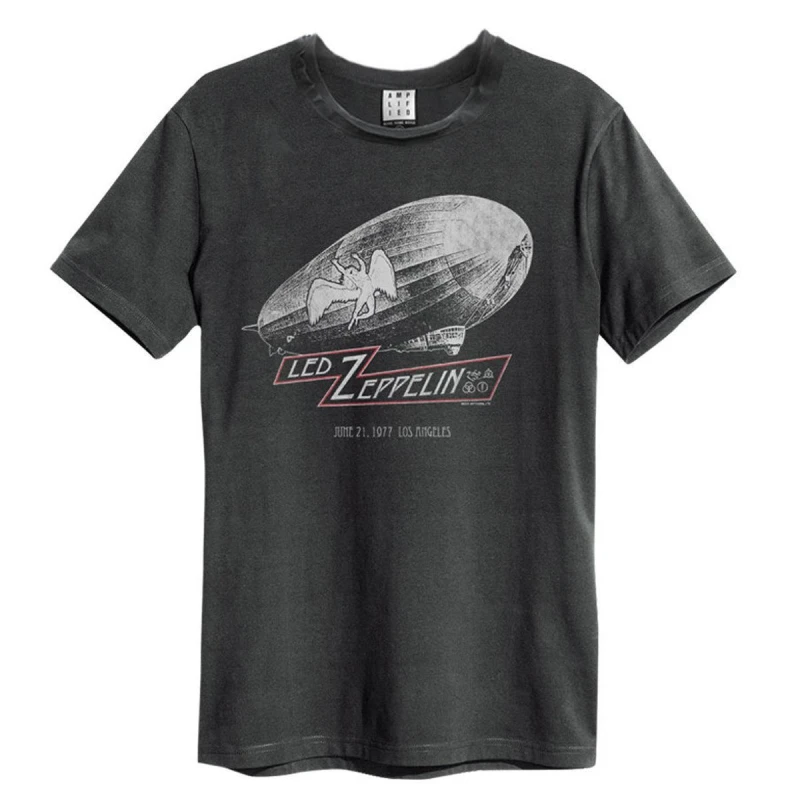Image of Amplified Amplified Men Dazed And Confused LED Zeppelin T-Shirt in Charcoal Size: Small Charcoal S Male 5063470364985