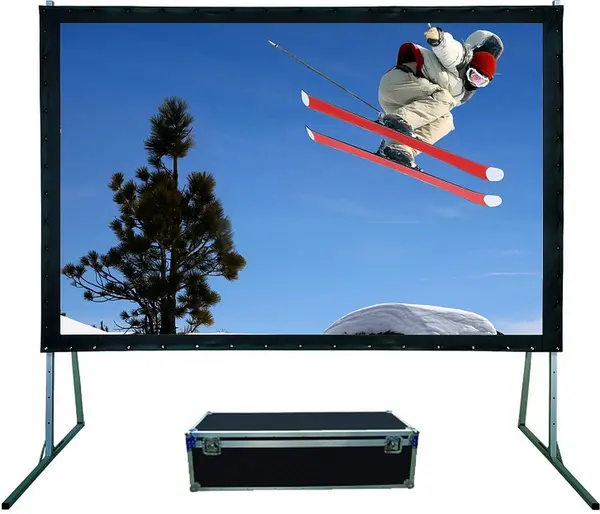 Image of Sapphire 94" SFFS244RP-WSF-FABRIC Rapidfold Rear Projection Projector Screen