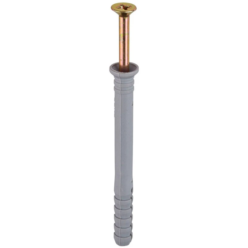 Image of Jcp Fixings Nylon Hammer Screws Zyp - 8 X 60mm - Fjnhs08060 - Box Of 100
