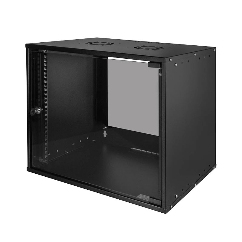 Image of LogiLink W09C55B rack cabinet 9U Wall mounted rack Black