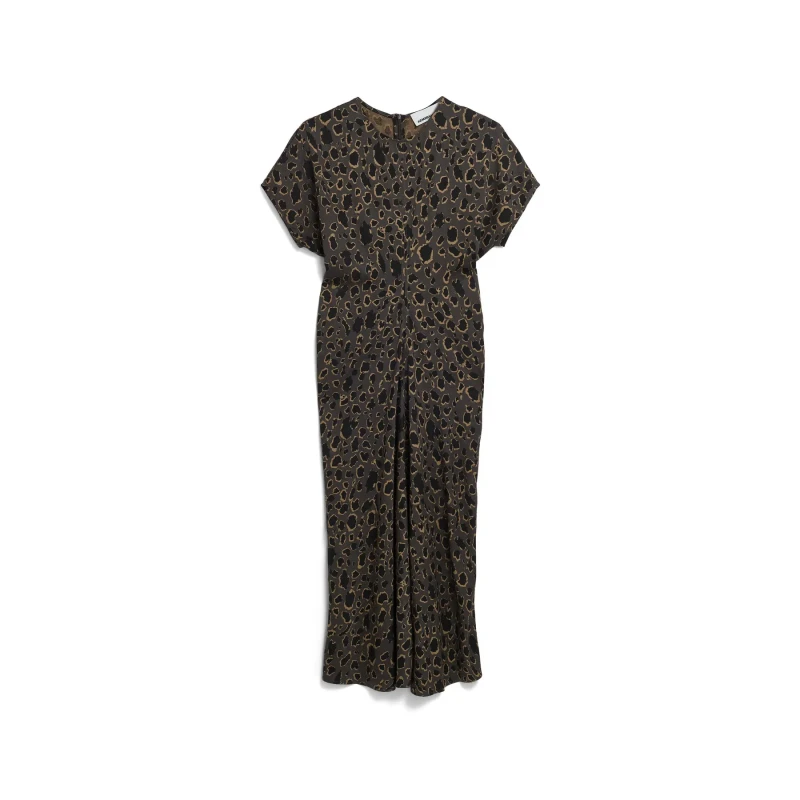 Image of ARMEDANGELS Womens dress Armedangels Midi Leo Bat Wing Noir Female XL