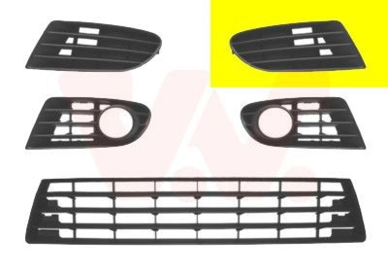 Image of VAN WEZEL Bumper grill VAN WEZEL 5895591