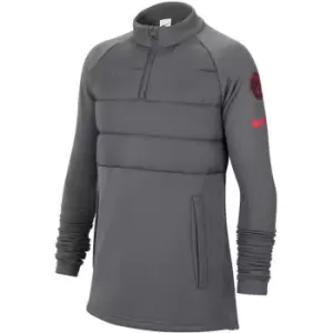 Image of Nike Paris Saint Germain Drill Top Junior Boys - Grey