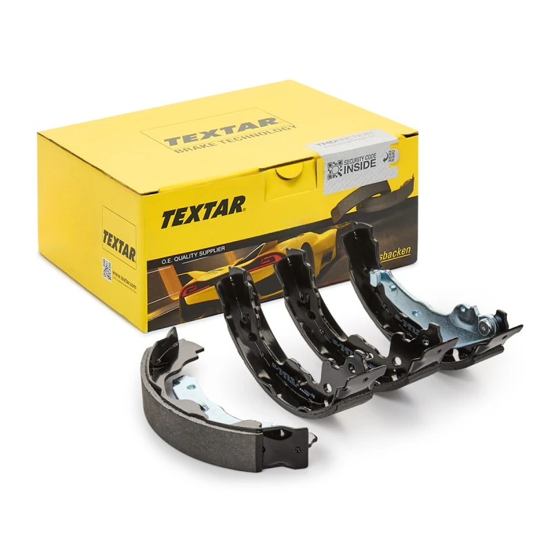 Image of TEXTAR 91064500 Brake Shoes without accessories, with handbrake lever Brake Shoe Set (70)