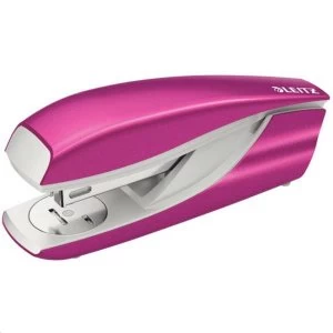 image of Leitz NeXXt WOW Stapler 3mm 30 Sheet Pink Ref 55021023L FREE Holepunch