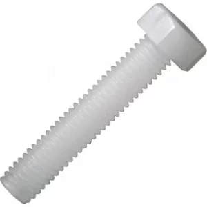 Image of Toolcraft Hexagonal Screw DIN 933 Polyamide M4 x 30mm Pack Of 10