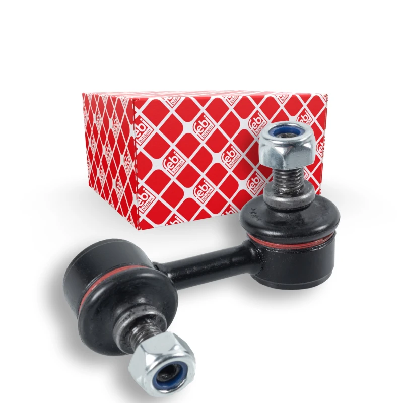 Image of FEBI BILSTEIN 18101 Anti-roll bar link OE Turbo NEW, Front Axle Right, with nuts Link Stabiliser (3229)