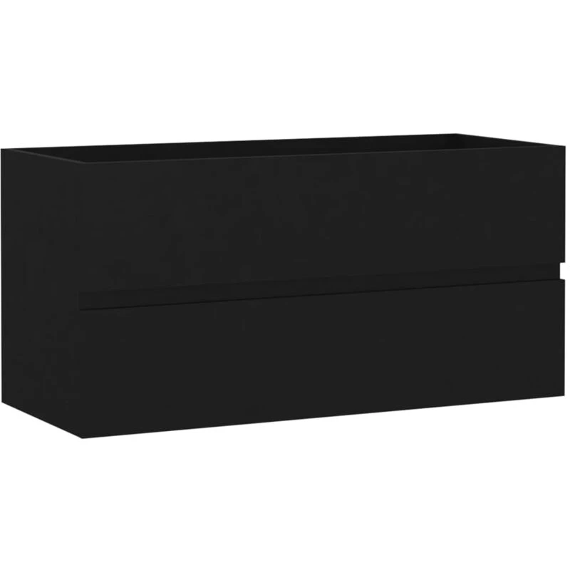 Image of VIDAXL Sink Cabinet Black 90x38.5x45cm Engineered Wood Vidaxl 8720286220764