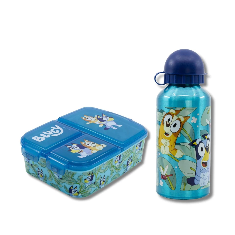 Image of Bluey Bluey Lunch Set With Aluminium Bottle Blue