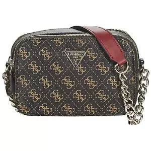 image of Guess NOELLE CROSSBODY CAMERA womens Shoulder Bag in Brown. Sizes available:One size