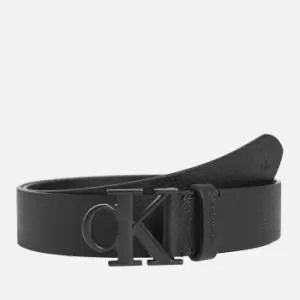 image of Calvin Klein Jeans Mens Mono Hardware Belt - Black - 100cm