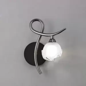 Image of Wall light Fragma Right 1 Bulb G9, Black chrome
