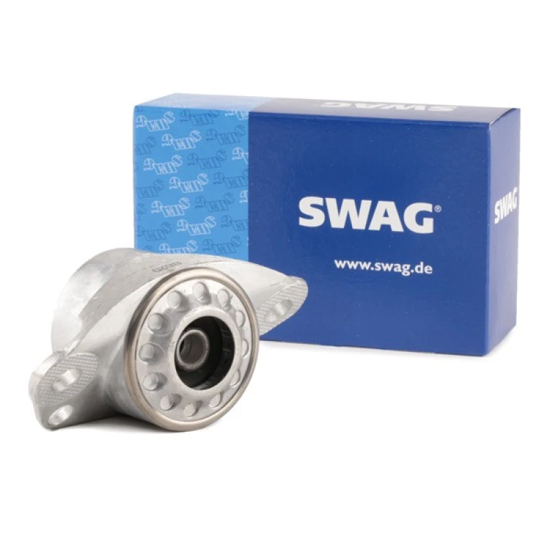 Image of SWAG 30 54 0024 Top strut mount Rear Axle, without ball bearing Aluminium Suspension Strut Support Bearing (1180)