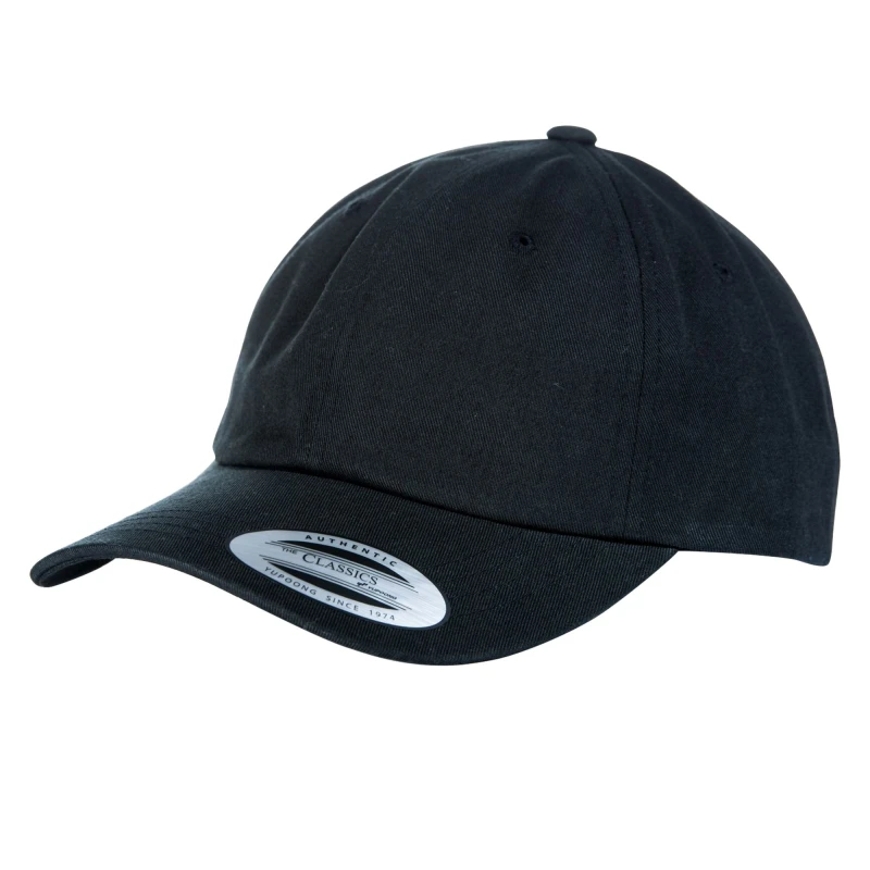 Image of Yupoong Mens Flexfit 6-panel Baseball Cap With Buckle Pack of 2 in Black Male One Size