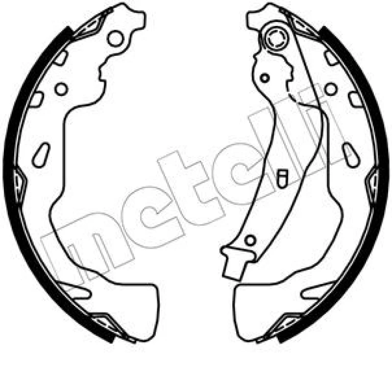Image of METELLI Brake Shoe Set METELLI 53-0744