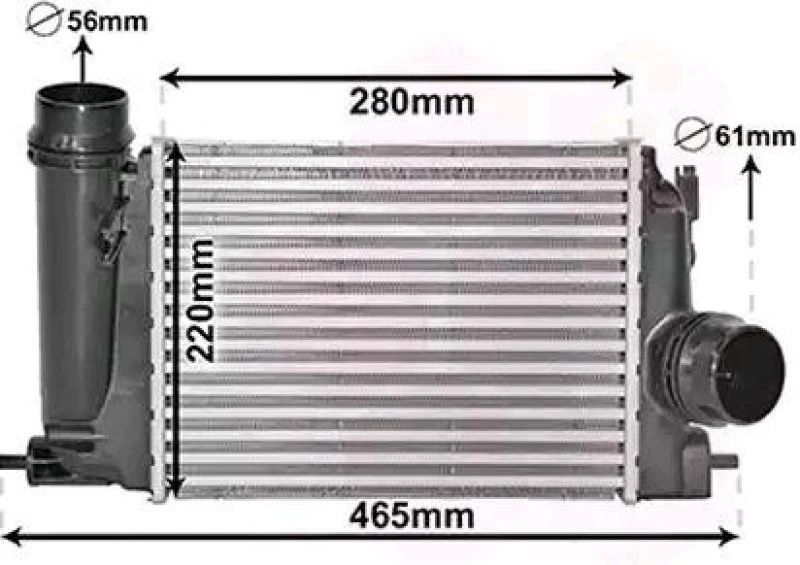 Image of VAN WEZEL 13014703 Intercooler Intercooler,charger (468)
