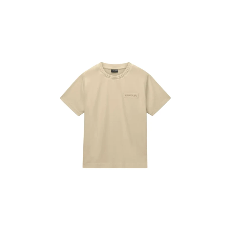Image of Womens T-Shirt Napapijri Clarao Beige Female XS