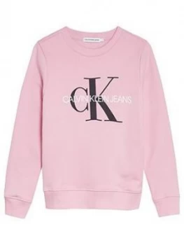 Image of Calvin Klein Jeans Girls Monogram Logo Sweat