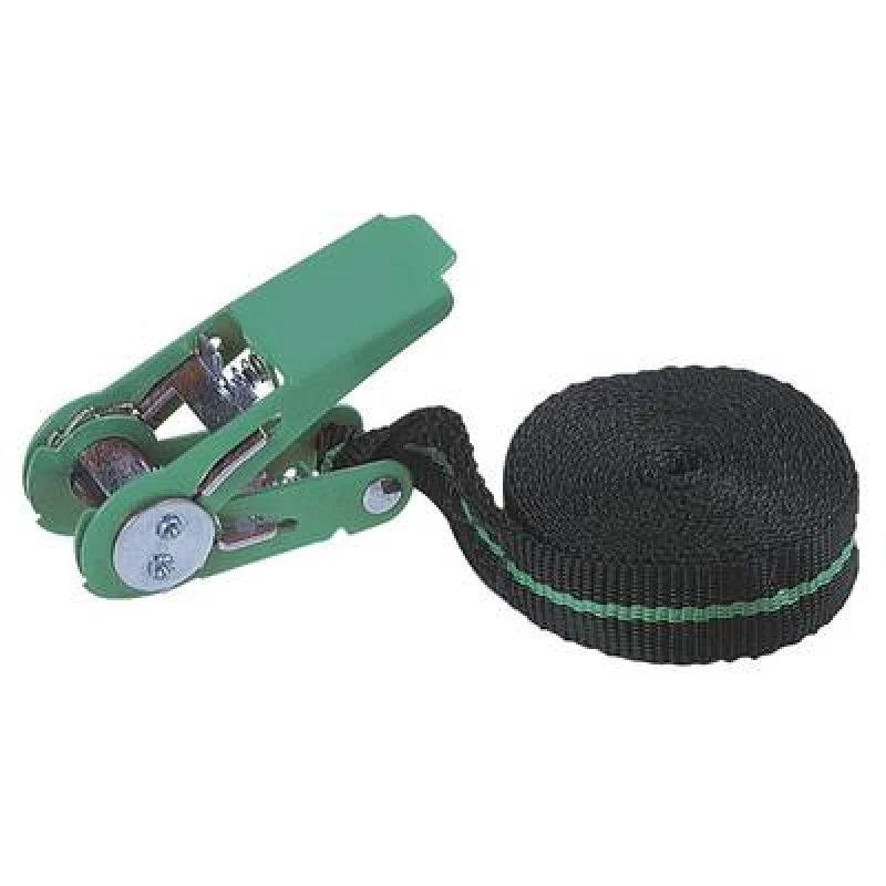 Image of Wolfcraft Wolfcraft 3418000 Mono strap Low lashing capacity (single/direct)=90 daN (L x W) 4m x 25mm Ratchet EN 12195-2 3418000