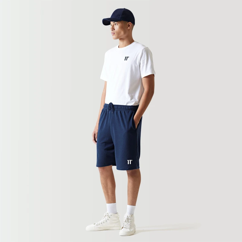 Image of 11 Degrees Core Sweat Shorts - Navy Navy 11D3191-006-S-11D